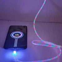 Fast 3 in 1 Multiple Pin With LED Light Magnetic Charging Charging Pad - Assorted color